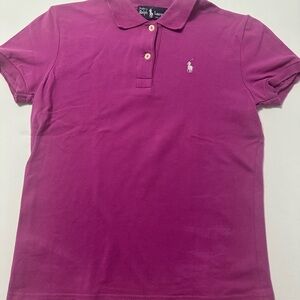 Ralph Lauren Purple Polo Shirt size Medium (Junior)